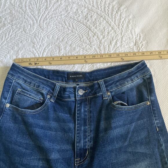 Risen Jeans Flare Bell bottoms Women’s stretch jeans size 1XL High rise waist - Picture 6 of 16